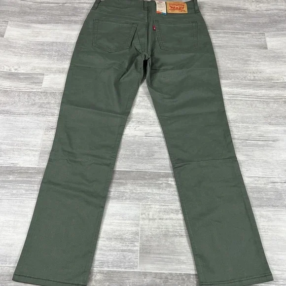 Levi's 511 Slim Fit All Seasons Tech Men's 34x32 Stretch Green Pants New - Picture 7 of 8